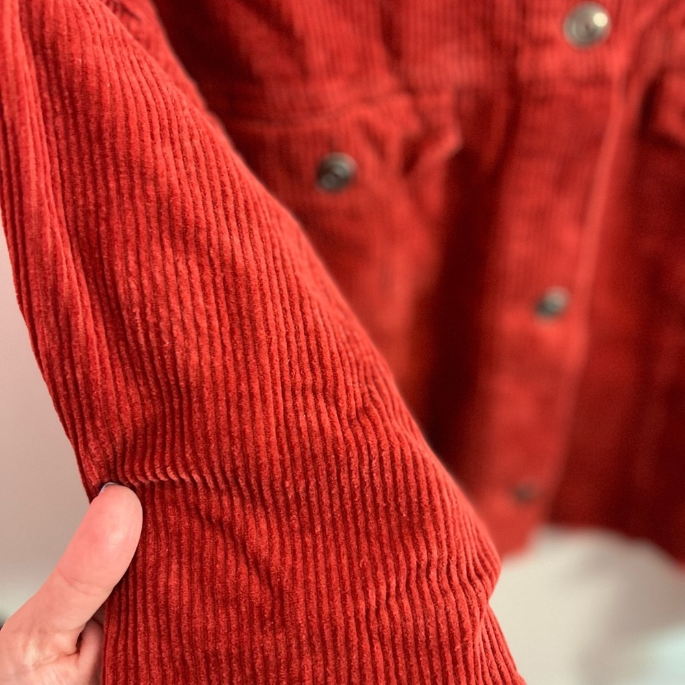 Boutique brand corduroy cropped jacket size L - Picture 3 of 6